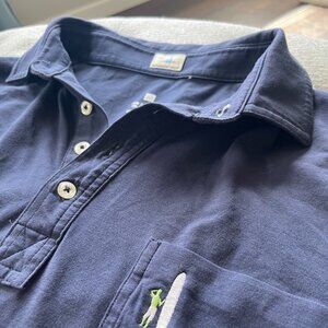 Johnnie-O Hangin' Out Polo - Mens M - Navy